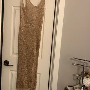 Fashion nova bathing suit cover up, Rose Gold